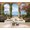 Color 1, variant on Wallpaper Charming Italian Cobblestone Street Outdoor Caf Flower Peel and Stick Wall Murals 100"H x 144"W Removable PVC Wall Paper Self-Adhesive Wall Paintings Art Decor for Bedroom Living Room