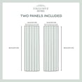 thumbnail image 5 of Exclusive Home Panza Metallic Print Sheer Hidden Tab Top Curtain Panel Pair, 5 of 7