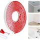 thumbnail image 1 of Moldura autoadhesiva flexible de 1m, moldura adhesiva de un cuarto de redondo de TPE blanca impermeable para junta de pared, tamaño 12mm x 9m, 1 of 5