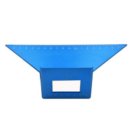 

Angle Ruler 45/90 Degree Multifunctional Aluminum Alloy Angle Ruler Marking Gauge Woodworking Tool for Woodworking Miter