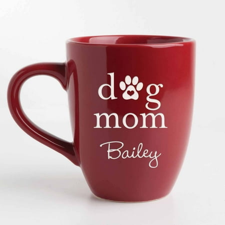 Personalized Dog Mom Bistro Coffee Mug