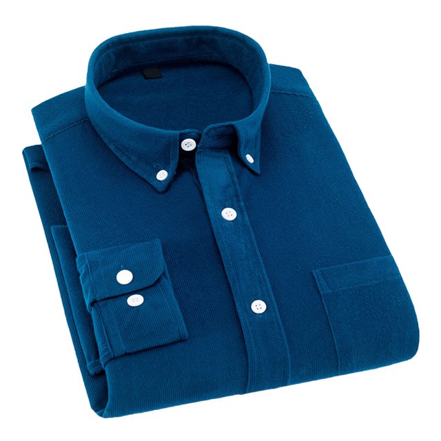Button Down Shirt,Men Pure Color Long Turn Down Collar Shirt Long Sleeve Button Down Shirt High-End Performance