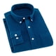 thumbnail image 1 of Camisa de manga larga de color puro para hombre Camisa con botones y cuello vuelto de color puro de moda con bolsillo, 1 of 5
