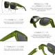 thumbnail image 4 of Gafas de sol HAOLOTA Polarizadas UV400 para mujer y hombre, Fit Over Glasses, 4 of 7