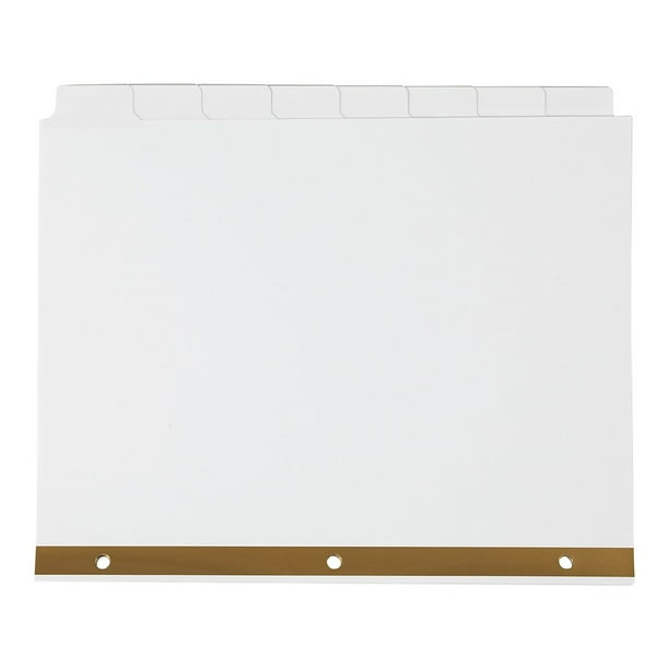 Staples Big Tab WriteOn Paper Dividers 8Tab White 4/Pack (13510/23178