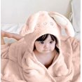thumbnail image 3 of Toalla De Baño para Bebe, 125 * 80 cm Toalla para Bebe con Capucha Ultra Absorbente Suave Y Cómoda, Toalla Unisex De Algodón para Niño, Niña (Conejo) Regalos para el Día del Niño, 3 of 7