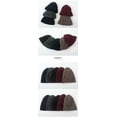 thumbnail image 2 of Add Plush Padded Hat Winter European And American Knitted Hat Men's And Women's Solid Color Wool Hat Chenille Wool Melon Skin Hat Khaki, 2 of 5