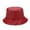 Red, variant on Light Plate Pu Leather Fisherman Hat for Women, Pure Color Basin Hat Outdoor Sunshade - Hats for Women Navy