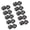 Black, variant on 10Pcs Plastic Buttons Fasteners Easy To Install Invisible Sewing Closures For Kids Clothing Jackets Sewing Project