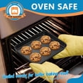 thumbnail image 4 of P&P CHEF 2 Pcs Toaster Oven Pans, P&P CHEF Carbon Steel Small Toaster Oven Tray Non-Stick Broiler Pan, 9\u201d x 7\u201d Inch, Sturdy & Easy Clean & Oven Safe, 4 of 7