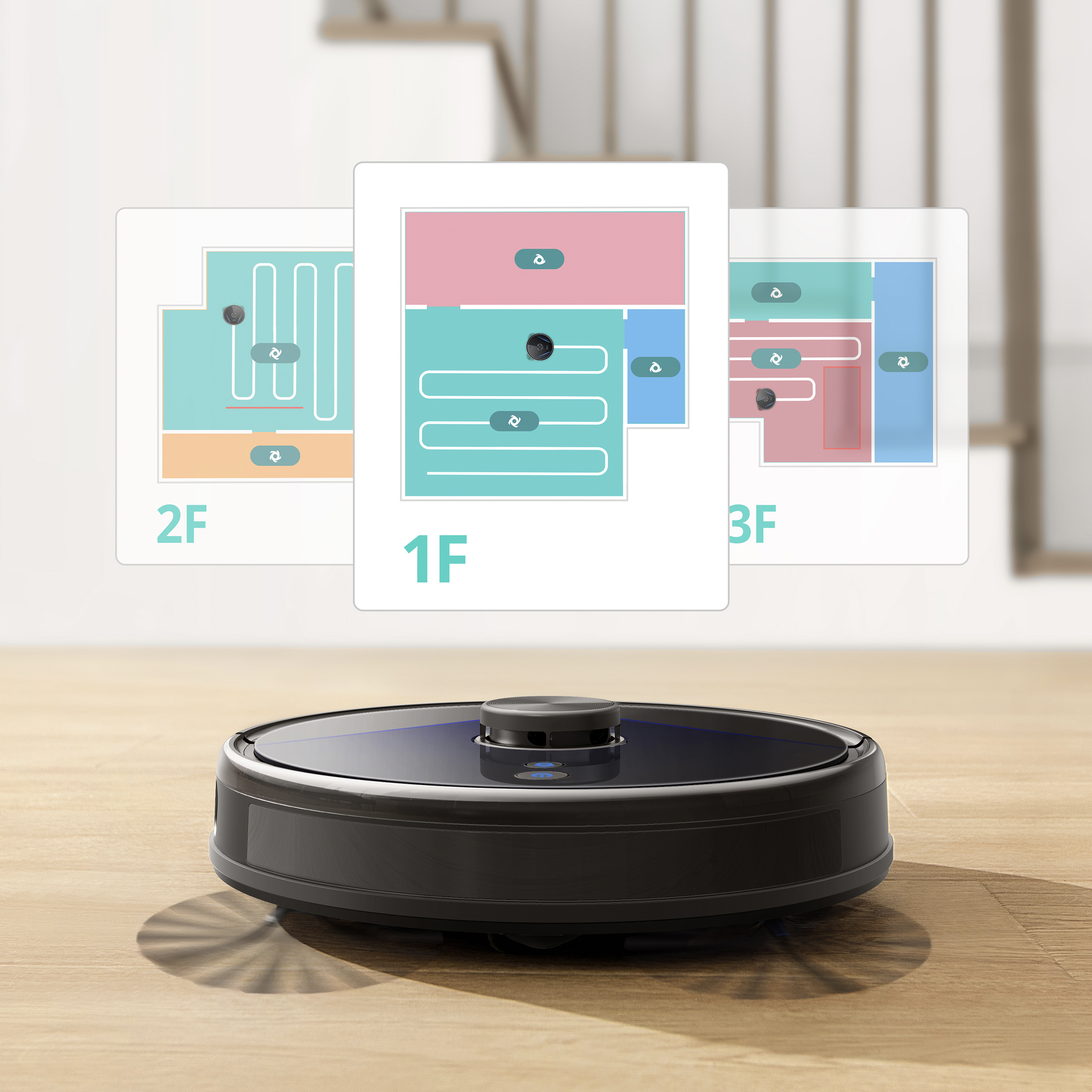 eufy LR20 Robot Vacuum, Laser Navigation for Precise Cleaning, 3000Pa Suction, T2192J11, New - image 3 of 17