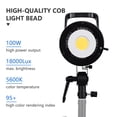 thumbnail image 2 of Andoer Andoer 100W Studio Photography Light with 5600K Daylight, Adjustable Brightness, Wireless Remote, and Bowens Mount for Professional Lighting Effects, 2 of 6