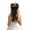 Black, variant on SRZYMJ Bridal Hair Bow Clip Veil Organza Bow Hair Clip White Tulle Bowknot Hair Pins Party Christmas Bowknot Clips XMAS Bridal Accessories Wedding Headwear for Women Girls