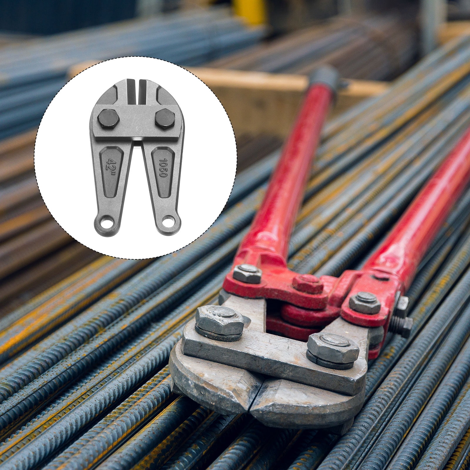 Bolt Cutter 42" Replacement Jaws Blade Cutter Hand Alloy Steel Blade Cutter Tools Part for Wire Fence Screw Chain