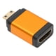 thumbnail image 1 of Mini interfaz multimedia HD adaptador macho a hembra 4kx2k para cámara videocámara DSLR tableta tarjeta de vídeo naranja, 1 of 5