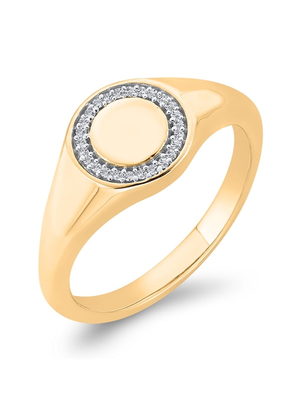 Size-8 G-H,I2-I3 1/10 cttw, Diamond Wedding Band in 10K Yellow Gold