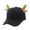 Black brown horn, variant on Deer Horn Baseball Hat for Female Male Sun Protective Baseball Caps Outdoor Activity Sport Hat Fashion Windproof Headwea