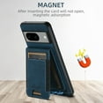 thumbnail image 3 of ELEHOLD for Google Pixel 9 Pro XL Case, Compatible with Mag Safe Accessory, 2 in 1 Detachable Magnetic Card Holder Faux Lychee Pattern Leather Kickstand Wallet Case for Google Pixel 9 Pro XL,Blue, 3 of 5