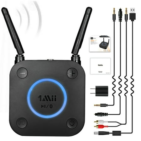 1Mii B06Pro Long Range Bluetooth Receiver for HiFi with 3D Surround aptX Low Latency for Home Stereo System
