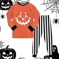 thumbnail image 4 of Gubotare Boys Pajamas Cozy Soft Long Sleeves Top and Pants 2 Piece Cool Pjs Pajamas Set Big Boys Sleepwear Black for Size 7-8 Years, 4 of 9