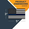 thumbnail image 4 of Magnet Me Up Thin Blue Line American Flag Vinyl Automotive Magnet, 3x5 in, 4Pk, 4 of 9