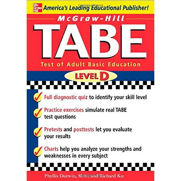 Pre-Owned McGraw-Hill's TABE Level D: Test of Adult Basic Education: The First Step to Lifelong Success (Paperback) 0071446893 9780071446891