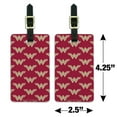 thumbnail image 6 of Wonder Woman Movie Red Logo Pattern Luggage ID Tags Suitcase Carry-On Cards - Set of 2, 6 of 6