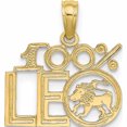 thumbnail image 1 of 10K Yellow Gold 100% Leo Charm (14.8 X 15.1) Made In United States -Jewelry By Sweet Pea, 1 of 3