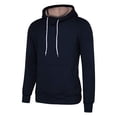thumbnail image 4 of Vedolay Hoodies for Men Hooded Pocket Open Front Knit Jacket Sweater Cardigan Navy,L, 4 of 4