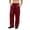 Wine, variant on Qgtaibl Men's Wide Leg Sweatpants with Pockets Loose Fit Breathable Casual Workout Trousers Drawstring Elastic Waist Uncuffed Fall Joggers Army Green M