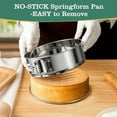 thumbnail image 2 of 7 Inch Springform Cake Pan, Stainless Steel Springform Pans, Leakproof & Nonstick Cheesecake Pan with Removable Bottom, Round Spring Form Cake Pan For Baking, 2 of 7