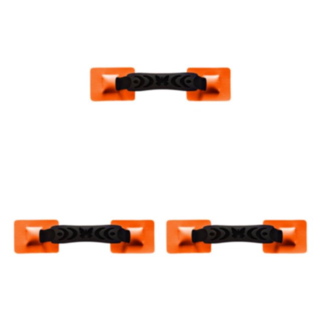 Ruiboury PVC Nylon Strap Armrest Grab Handle Inflatable Canoe Kayak for Orange 31x7CM 3Set