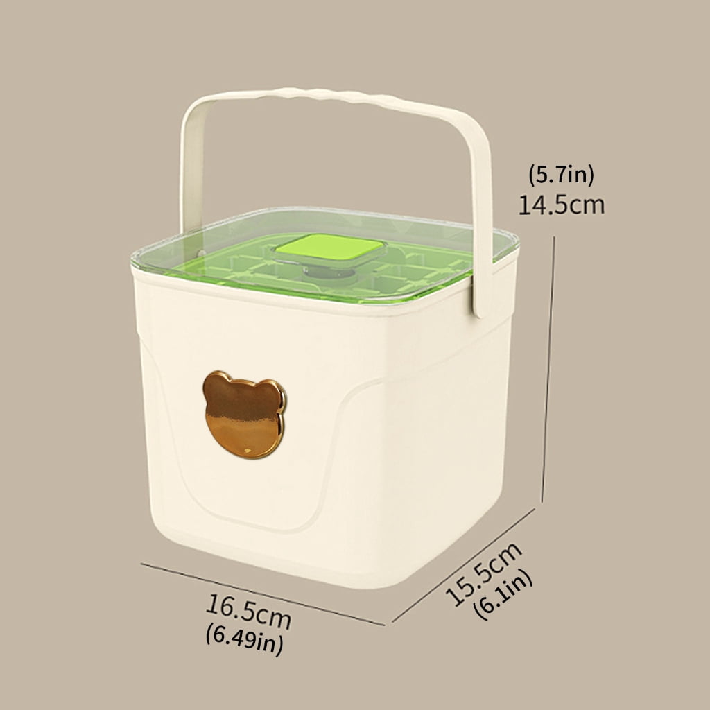 Pressing Ice Cubes Tray Mold Large Capacity Double-layer Ice Storage Container
