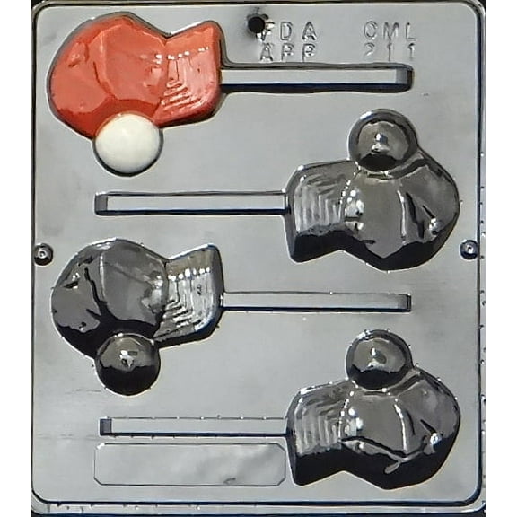 211 Baseball & Cap Lollipop Chocolate Candy Mold