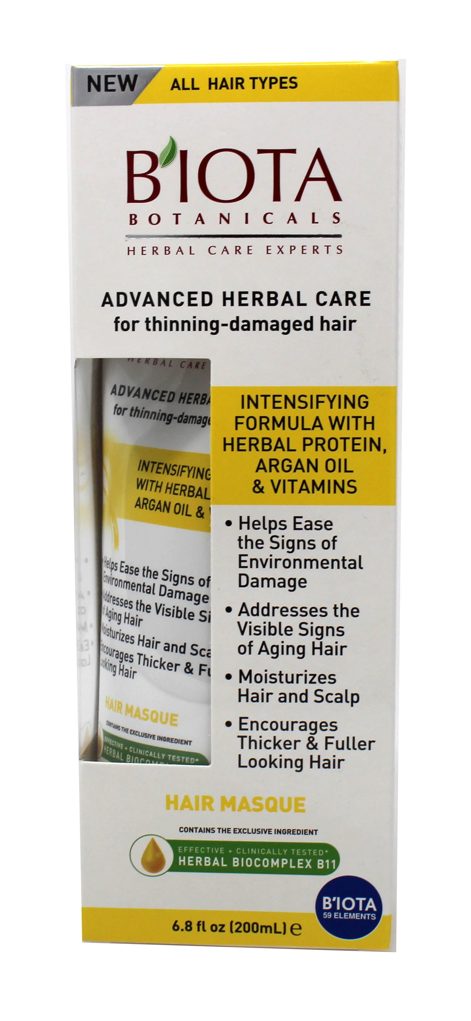 Biota Botanicals Advanced Herbal Care Hair Masque 6.8 Ounce - Walmart.com