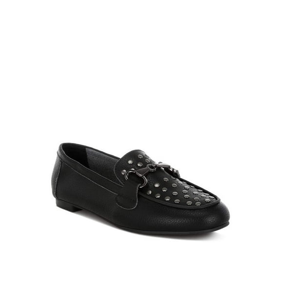 Rag Company Modaha Horsebit  Embellished Real Leather Women's Loafers
