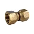 thumbnail image 2 of (3 pack) JMF  1/2 in. Flare   x 3/8 in. Dia. Brass  Swivel Connector, 2 of 3