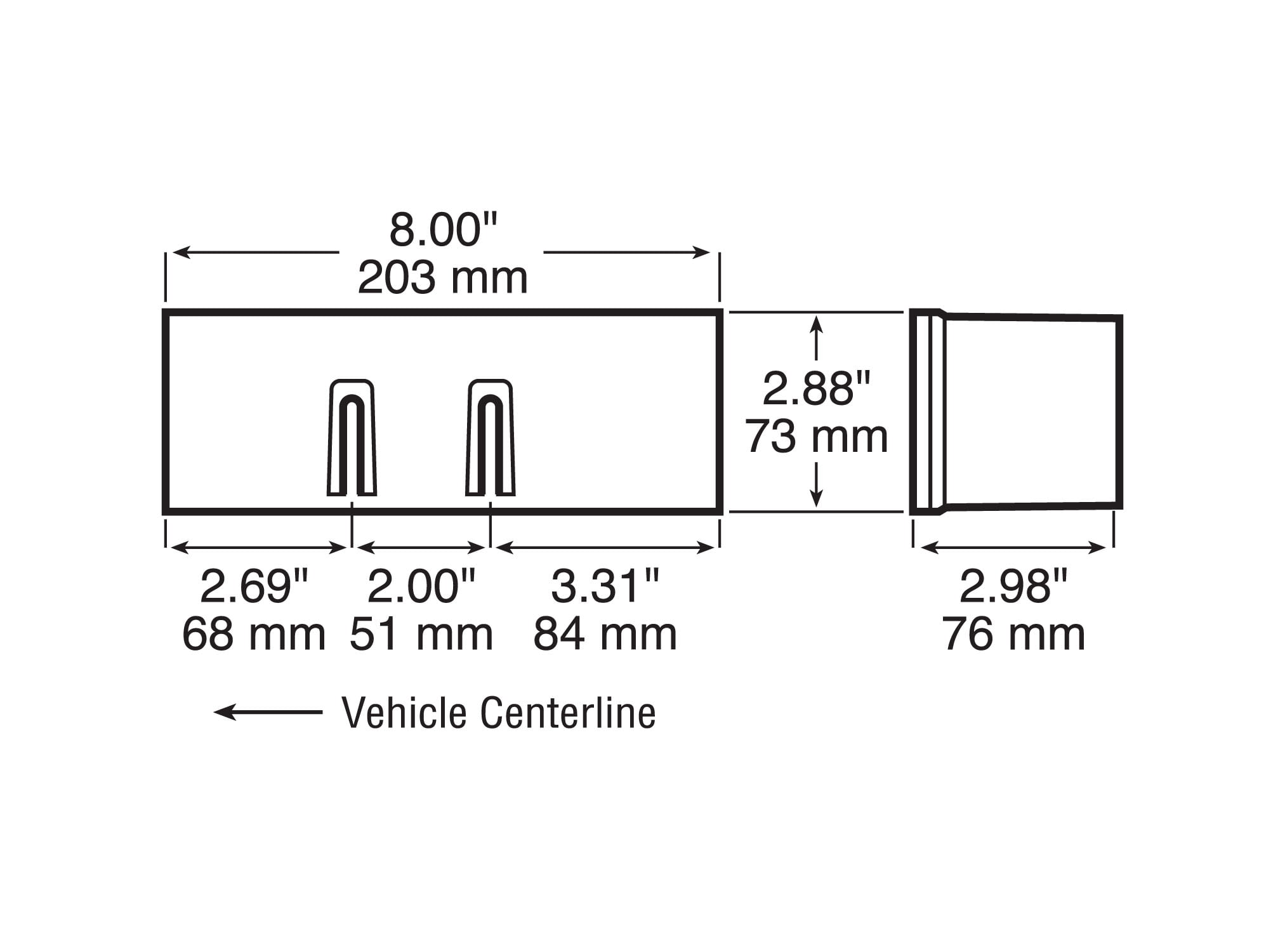 Peterson Manufacturing V547 Submersible Rear Light Kit for Trailers Over 80 inches