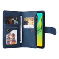 thumbnail image 5 of SaniMore Case for Samsung Galaxy A33 5G 6.4" 2022, PU Leather Zipper Wallet Cover [RFID Blocking] Card Slot Magnetic Clsap Flip Folio with Wrist/Crossbody Strap Kickstand Full Protective Cover, Blue, 5 of 16