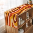thumbnail image 6 of Table Runners 72 Inches Long Dress Scarves, Orange Brown Farmhouse Kitchen Table Runner, Coffee Tablerunners, Modern Farmhouse Abstract Patterned Art 14x72 Inch, 6 of 9