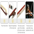 thumbnail image 3 of Alvantor 1/4 Size Acoustic Violin Set for Kids Ages 5-7 - Natural Wood with Case and Accessories, 3 of 8