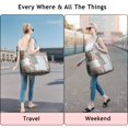 thumbnail image 5 of Pioneer Flower Floral Print Pattern Travel Tote Bags for Women Carry On,Large Weekender Bags for Women Travel,Multi Functional Duffle Bag for Work,Shopping,Sports, 5 of 5