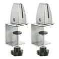 thumbnail image 1 of Unique Bargains Support de Support de Partition 2 Pack Pince Réglable pour 3,2-9mm d'Épaisseur, Ton Argent, 1 of 5