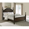 thumbnail image 2 of Coaster Andover Four Poster Traditional Wood Queen Bed in Dark Oak, 2 of 8