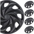 thumbnail image 6 of (4 Pack)15 inch Universal Wheel Rim Cover Hubcaps Snap on Car Truck Fit R15 Tire-Black Matte, 6 of 13