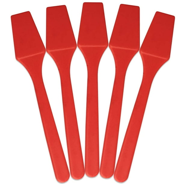 PANA 200 Pieces Cosmetic Disposable Plastic 2.5” Spatulas for Skin Care