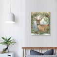 thumbnail image 3 of Nawypu  Vintage Retro Winter Wall Decor, Christmas Xmas Tree Wild Animals Hare Fox Deer Bear Poster Prints for Home Farmhouse Room Decor, Holiday Themed Decorations Wall Art, 3 of 4