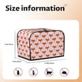thumbnail image 5 of Lsque cute fox pink Print 2 Slice Toaster Cover , Kitchen Appliance Dustproof Protector , Toaster Protector Dustproof Kitchen Appliance Cover, 5 of 7