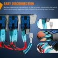 thumbnail image 5 of Nilight 3 Gang Rocker Switch Panel 3 Pin On Off Pre-Wired Rocker Switch Blue Led Waterproof Aluminum Panel with DIY Stickers for 12V 24V Automotive Cars Marine Boats UTV Truck Jeeps, 5 of 7
