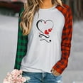 thumbnail image 1 of Nouveaux Hauts pour Femmes 2023 Mode Col Rond T-Shirt à Manches Longues Automne Imprimé Blouse Ample Hauts Grande Taille Chemise à Manches Longues pour Femmes, 1 of 5